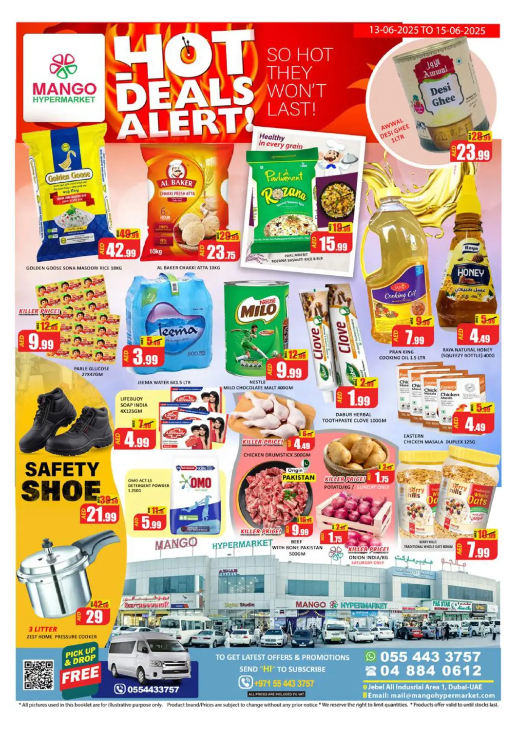 UAE - Dubai Mango Hypermarket LLC offers in D4D Online. Jebel Ali Ind Area 1- Dubai. . Till 15th June