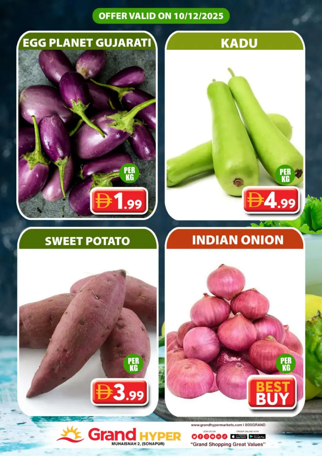 UAE - Dubai Grand Hyper Market offers in D4D Online. Muhaisnah, Sonapur- Dubai. . Only On 10th December