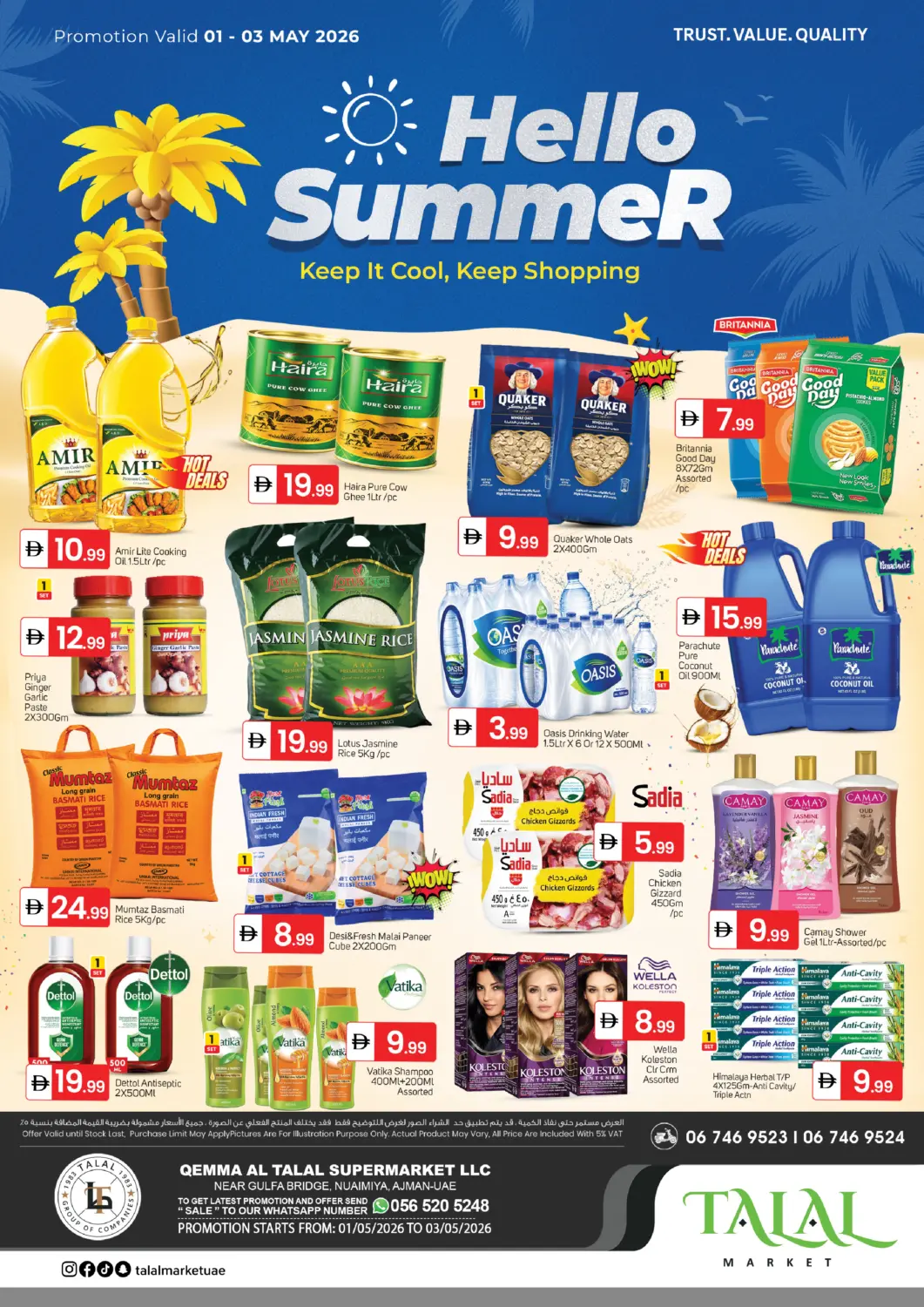 UAE - Sharjah / Ajman TALAL MARKET offers in D4D Online. Nuaimiya - Ajman. . Till 3rd May