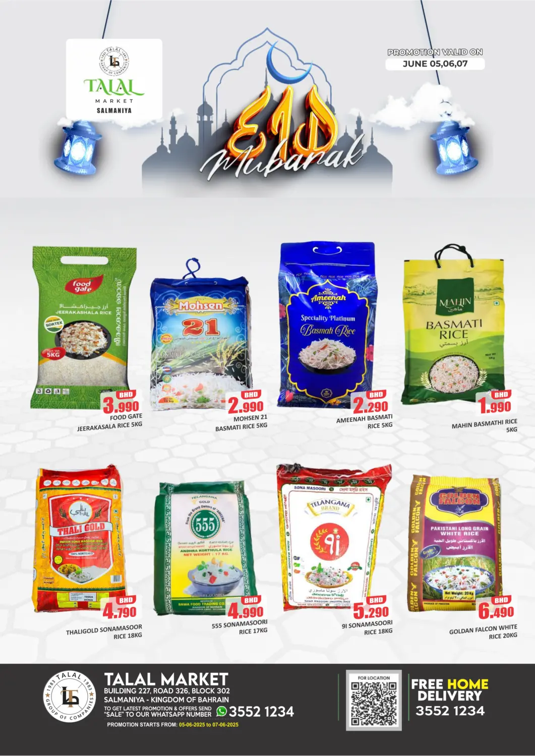 Bahrain Talal Markets offers in D4D Online. Eid Mubarak @ Salmaniya. . Till 7th June