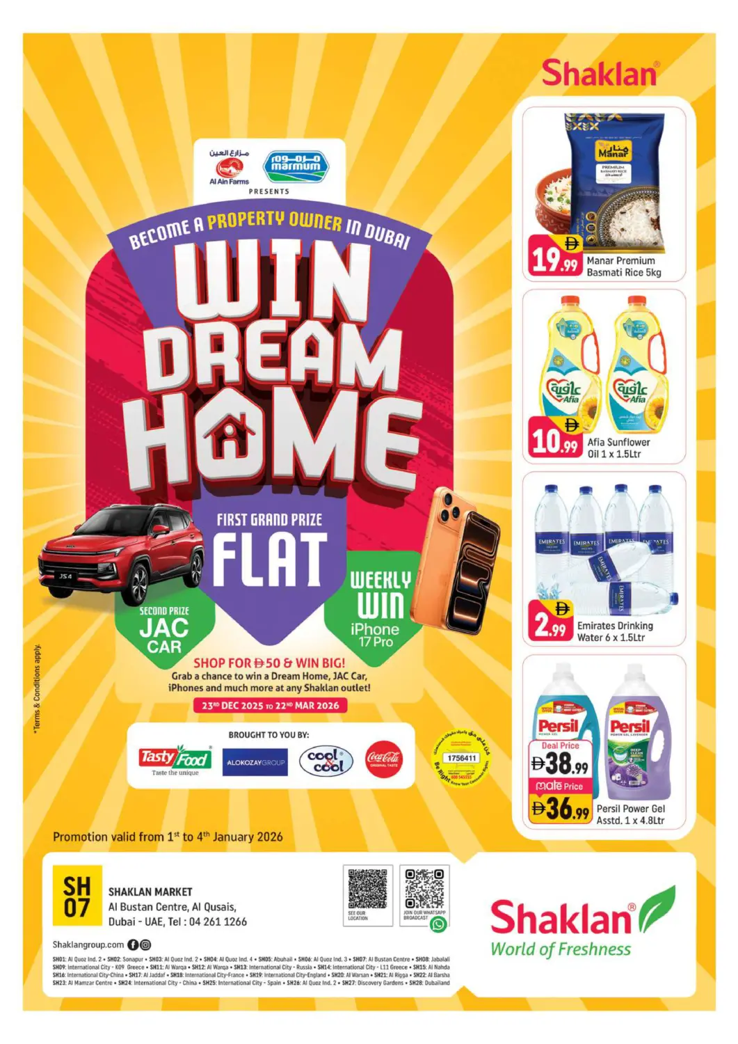 UAE - Dubai Shaklan  offers in D4D Online. Al Bustan Center, Al Qusais. . Till 4th January