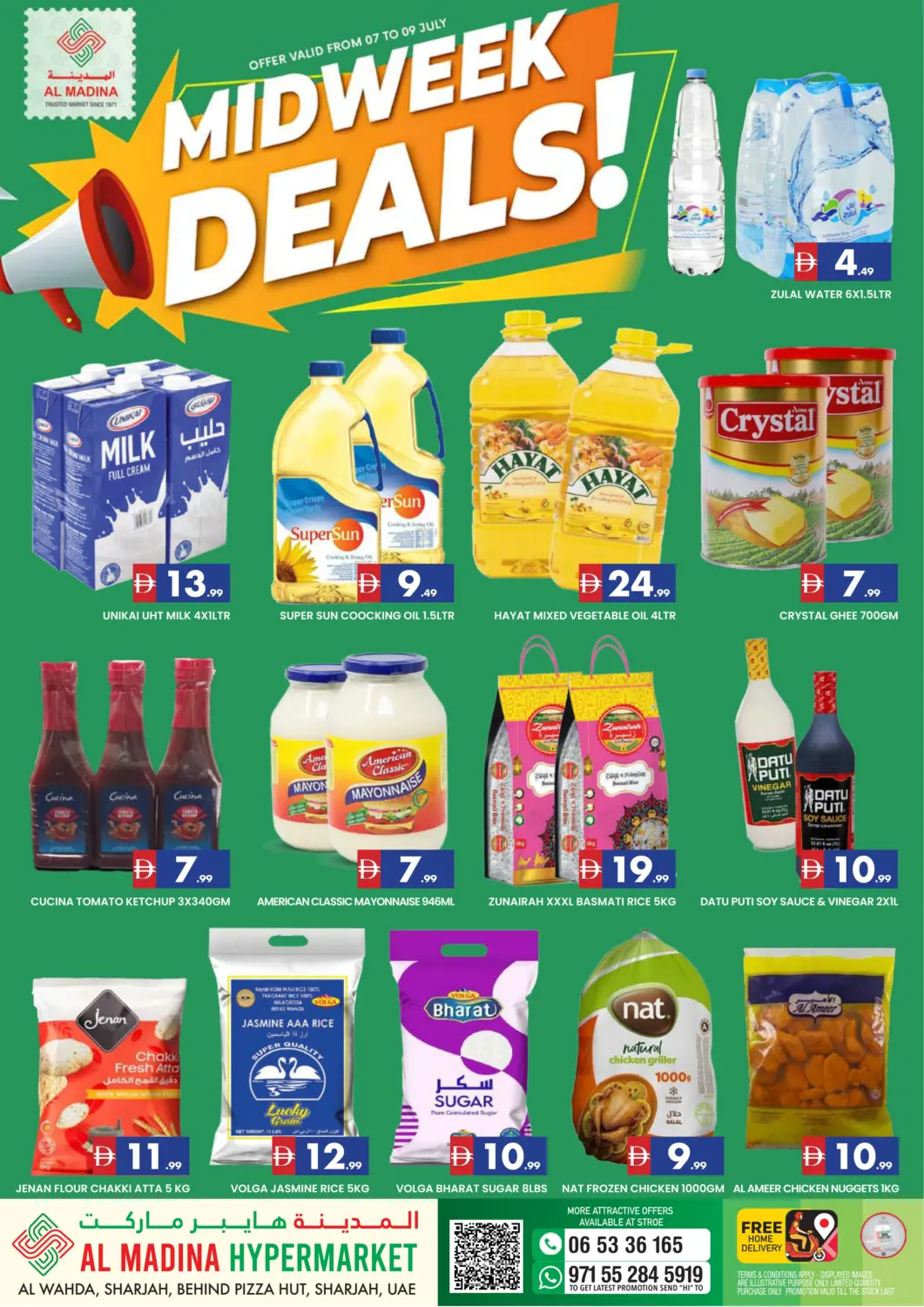 UAE - Sharjah / Ajman AL MADINA offers in D4D Online. Al Wahda - Sharjah. . Till 9th July