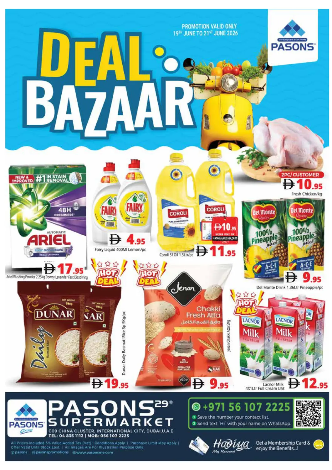 UAE - Dubai Pasons Hypermarket offers in D4D Online. China Cluster, Internatiional City Dubai. . Till 21st June