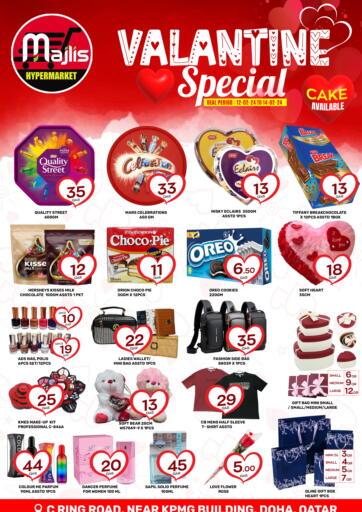 Qatar - Doha Majlis Hypermarket offers in D4D Online. Valentine Special. . Till 14th February