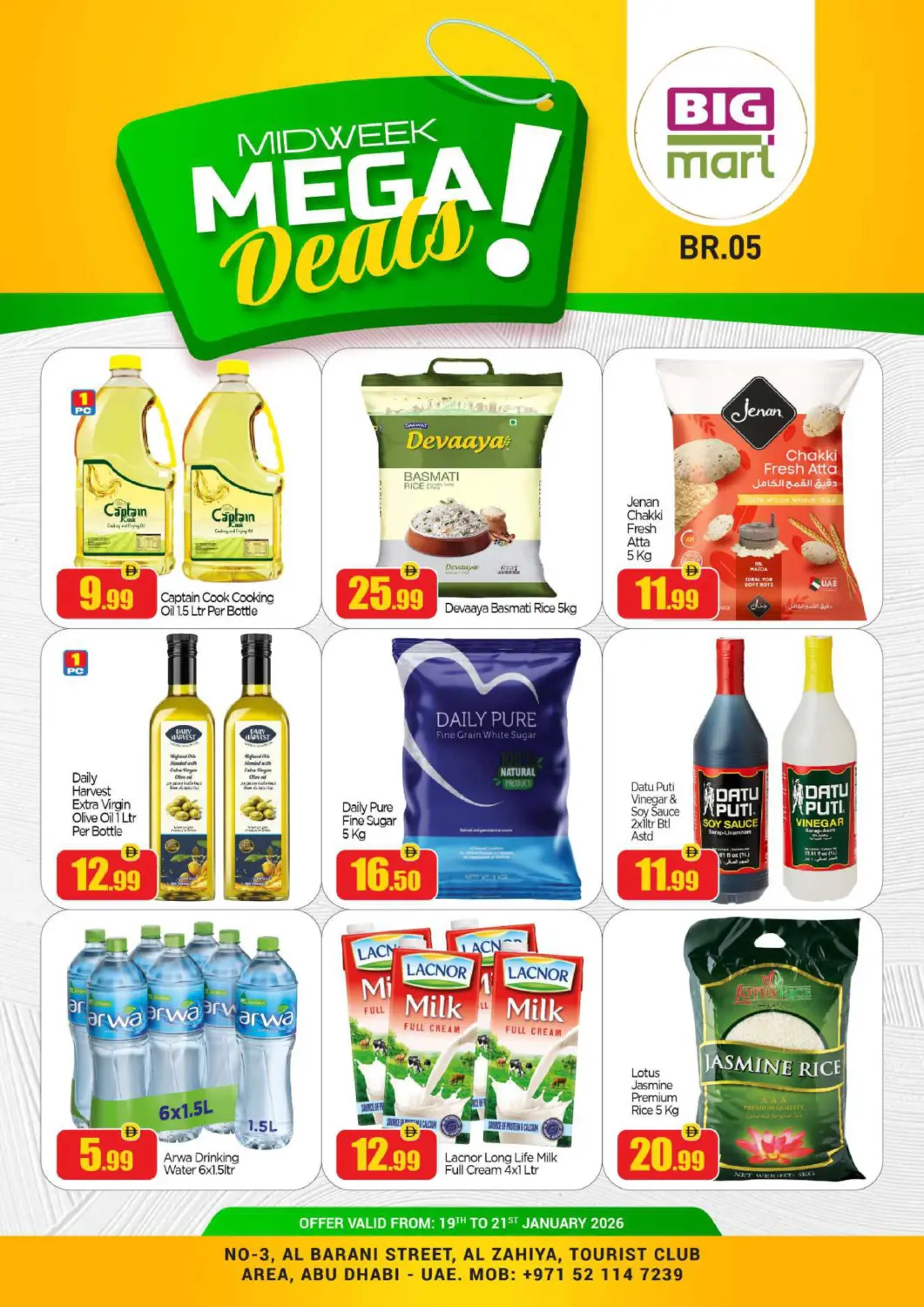 UAE - Abu Dhabi BIGmart offers in D4D Online. Al Zahiyah TCA- Abu Dhabi. . Till 21st January