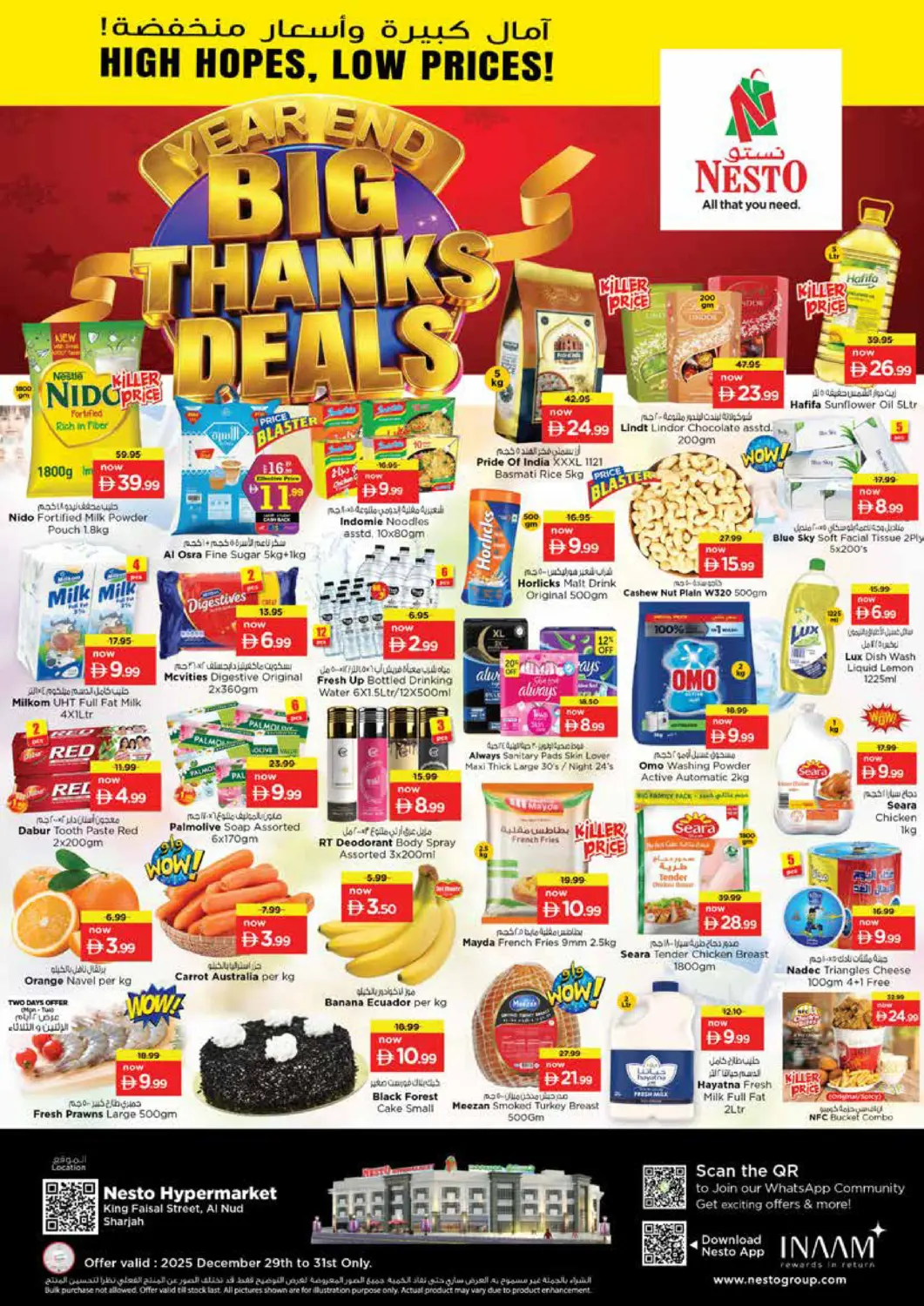 UAE - Sharjah / Ajman Nesto Hypermarket offers in D4D Online. King Faisal Street, Al Nud- Sharjah. . Till 31st December