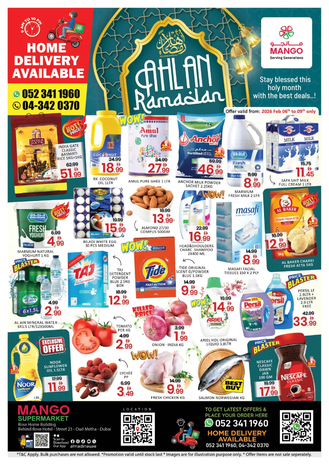 UAE - Dubai Mango Hypermarket LLC offers in D4D Online. Oudmetha - Dubai. . Till 9th February