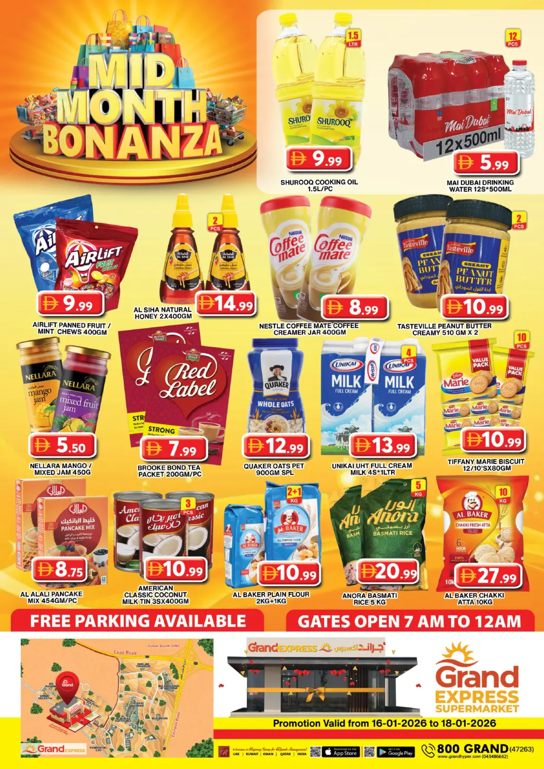 UAE - Dubai Grand Hyper Market offers in D4D Online. Grand Express Supermarket, Dubai. . Till 18th January