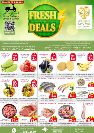 Qatar - Al-Shahaniya Carry Fresh Hypermarket offers in D4D Online. Fresh Deals @ Muaither. . Till 9th August