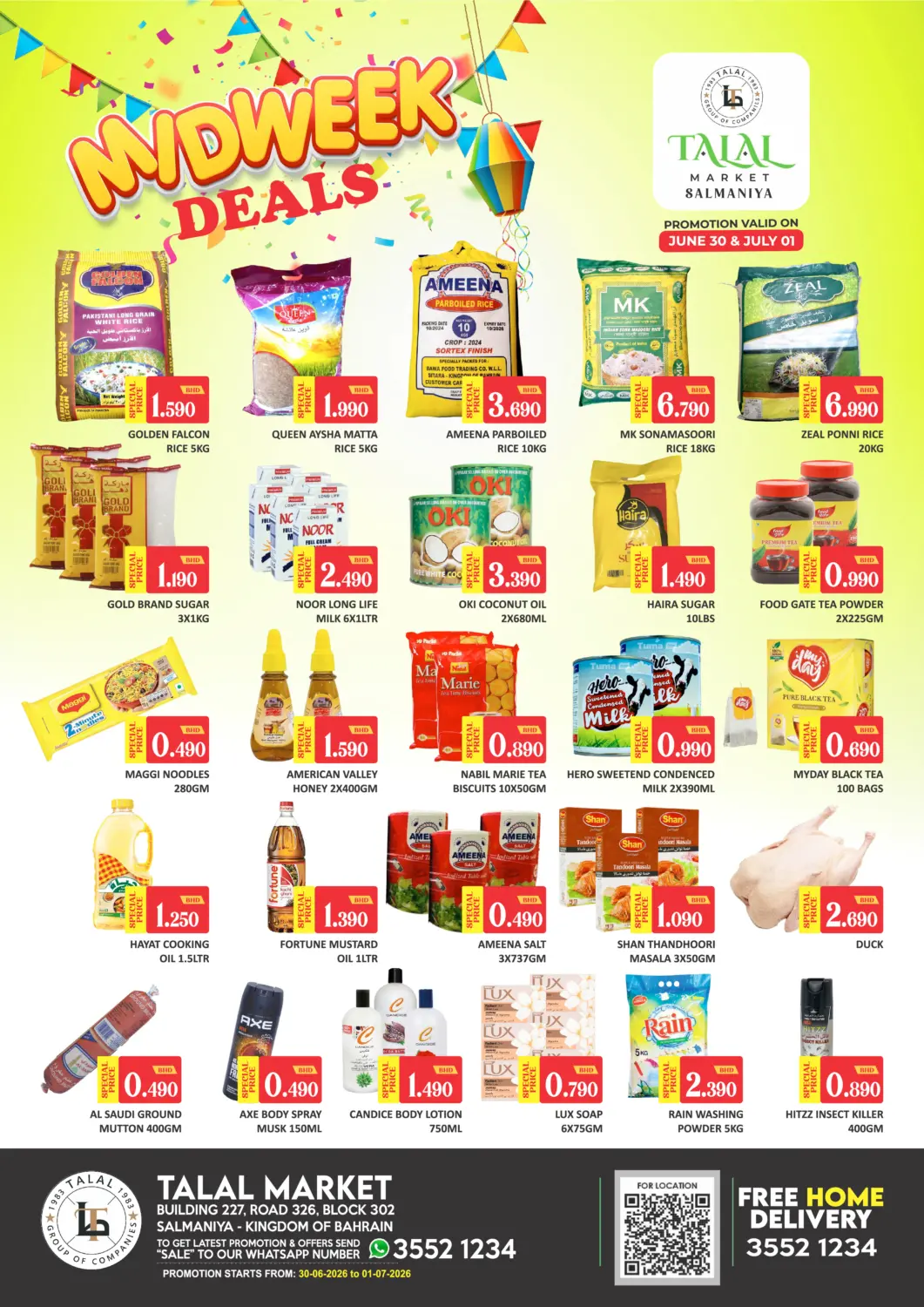 Bahrain Talal Markets offers in D4D Online. Midweek Deals @ salmaniya. . Till 1st July