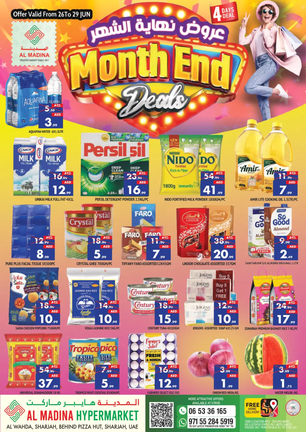 UAE - Sharjah / Ajman AL MADINA offers in D4D Online. Al Wahda - Sharjah. . Till 29th June