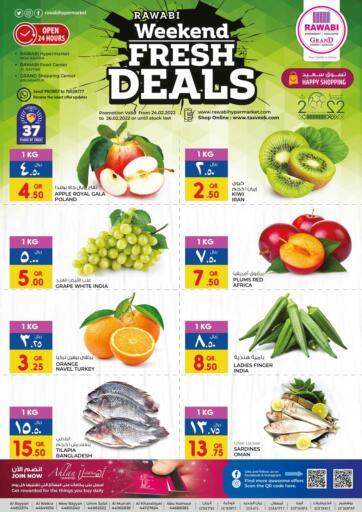 Qatar - Umm Salal Rawabi Hypermarkets offers in D4D Online. Weekend Fresh Deals. . Till 26 February