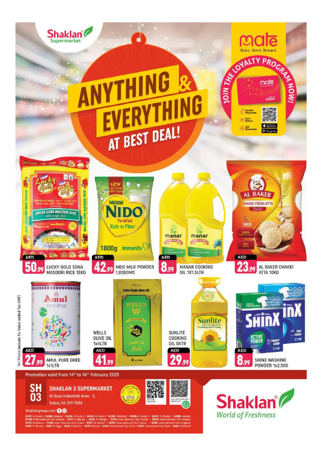 UAE - Dubai Shaklan  offers in D4D Online. Street No. 12, Al Quoz - Ind 2, Dubai.. . Till 16th February