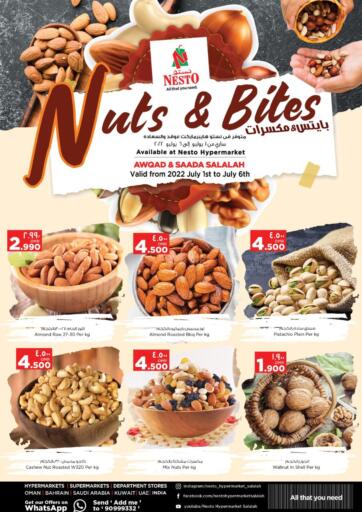 Oman - Salalah Nesto Hyper Market   offers in D4D Online. Nuts & Bites. . Till 6th July