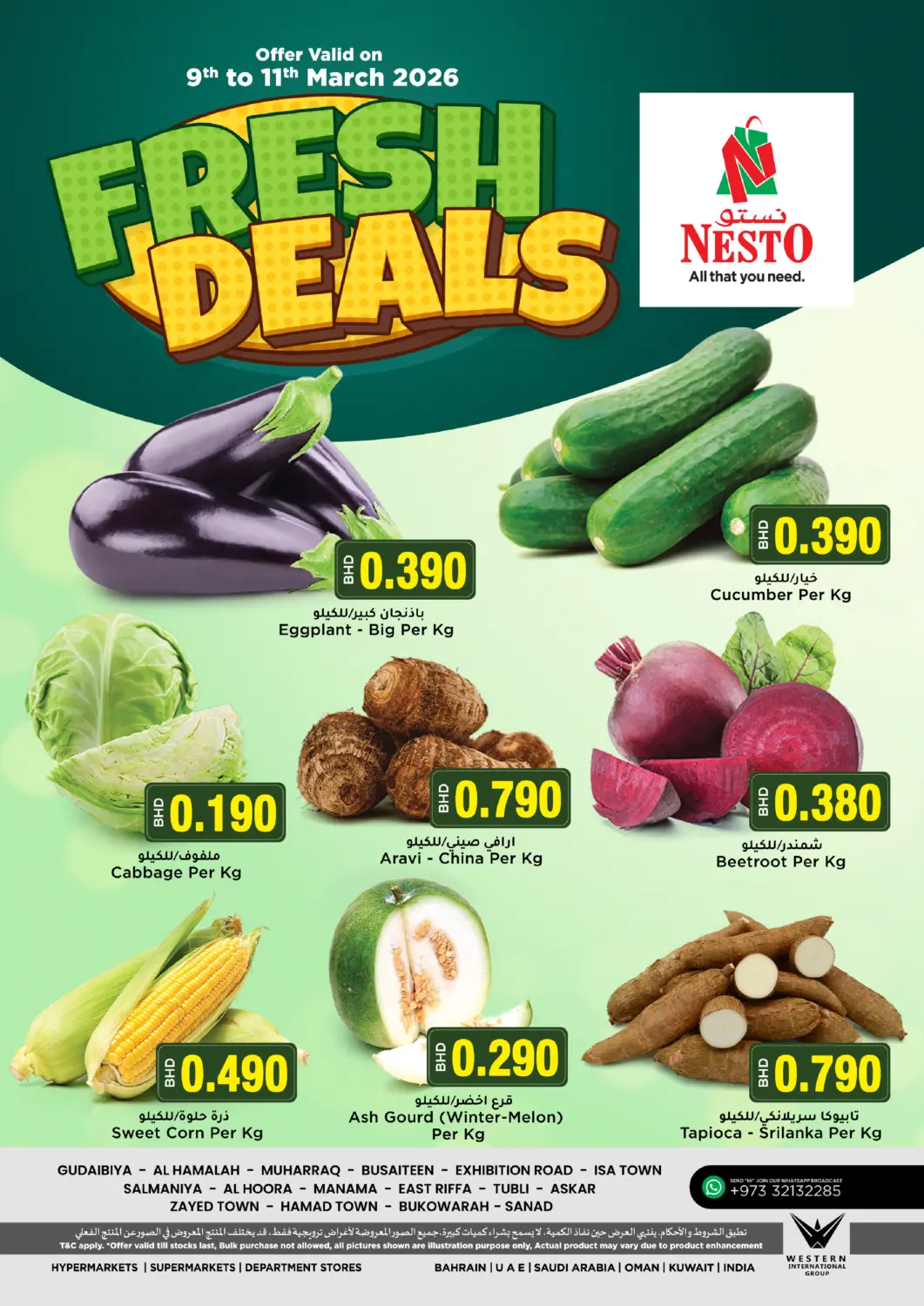 Bahrain NESTO  offers in D4D Online. Fresh Deals. . Till 11th March
