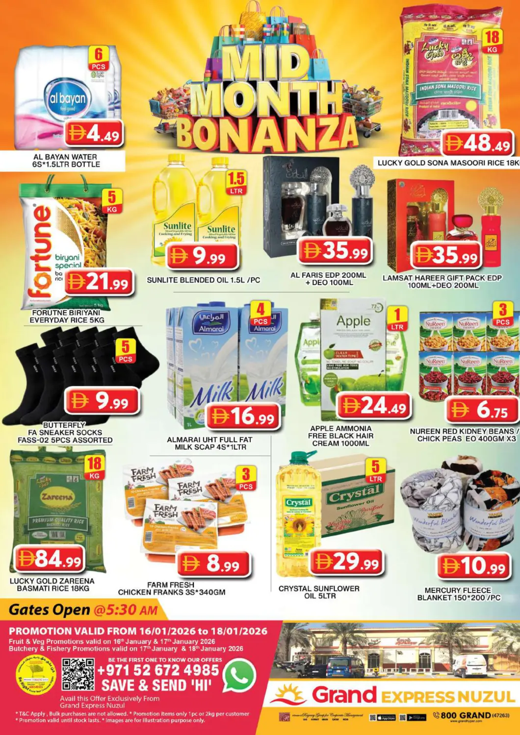 UAE - Dubai Grand Hyper Market offers in D4D Online. Grand Express - Nuzul. . Till 18th January