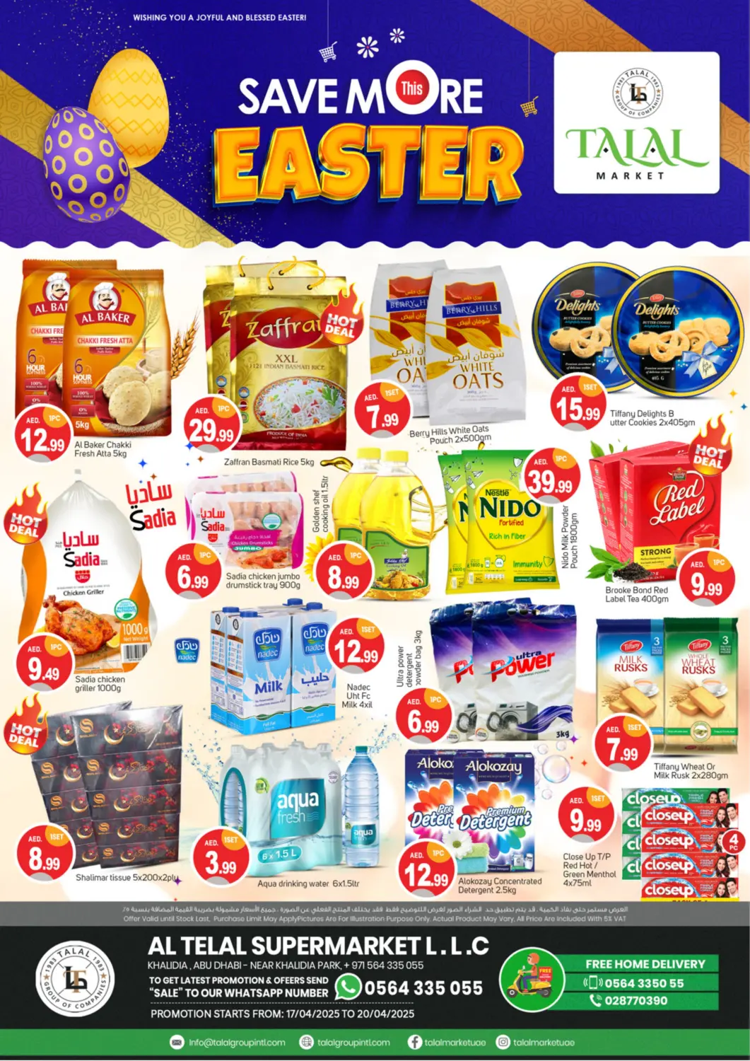 UAE - Dubai TALAL MARKET offers in D4D Online. Khalidiya - Abudhabi. . Till 20th April