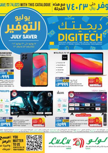 KSA, Saudi Arabia, Saudi - Hail LULU Hypermarket  offers in D4D Online. DIGITECH. . Till 23rd July
