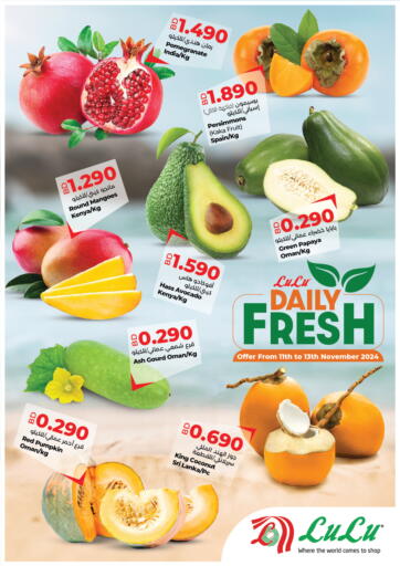 Bahrain LuLu Hypermarket offers in D4D Online. Daily Fresh. . Till 13th November