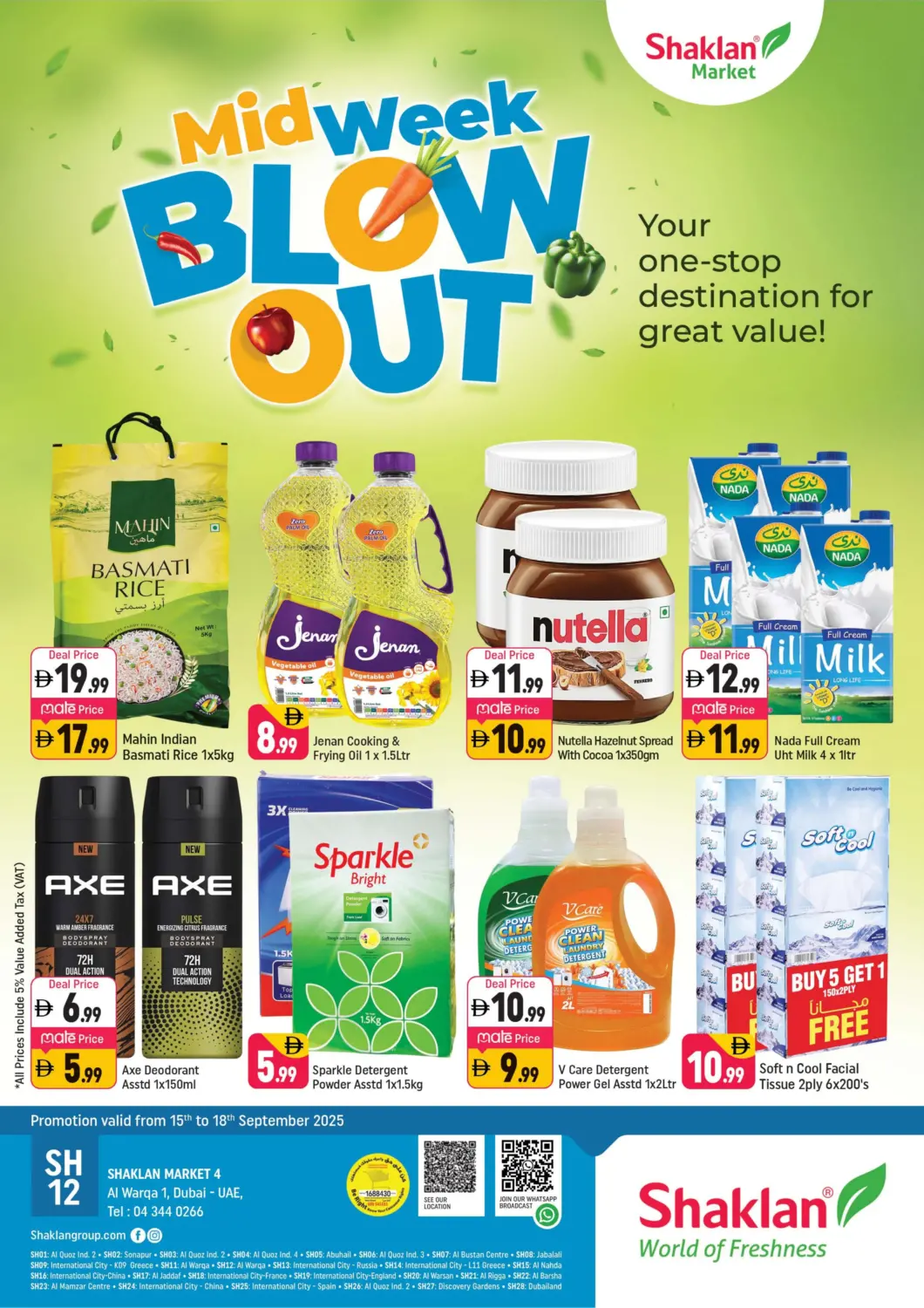 UAE - Dubai Shaklan  offers in D4D Online. Al Warqa 1, Dubai. . Till 18th September