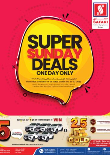 Qatar - Al Daayen Safari Hypermarket offers in D4D Online. Super Sunday Deals. . Only On 31st July