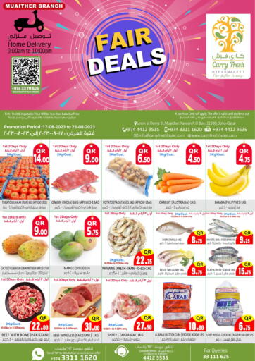 Qatar - Al-Shahaniya Carry Fresh Hypermarket offers in D4D Online. Fair Deals @ Muaither. . Till 23rd August
