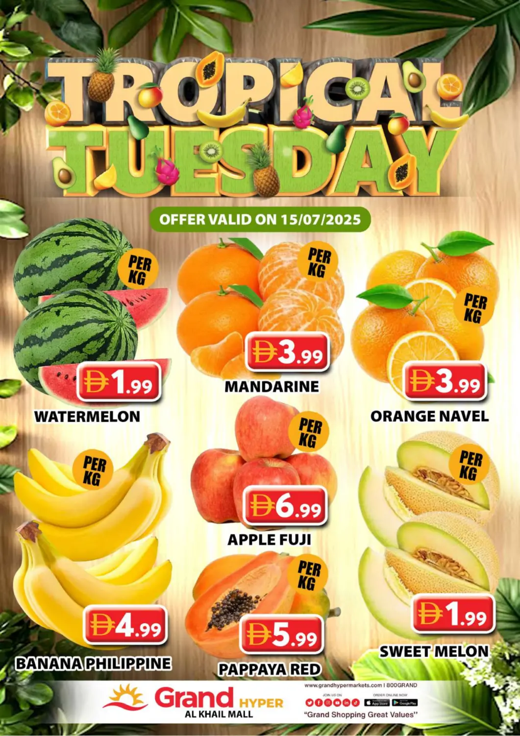 UAE - Dubai Grand Hyper Market offers in D4D Online. Al Khail Mall - Dubai. . Only On 15th July