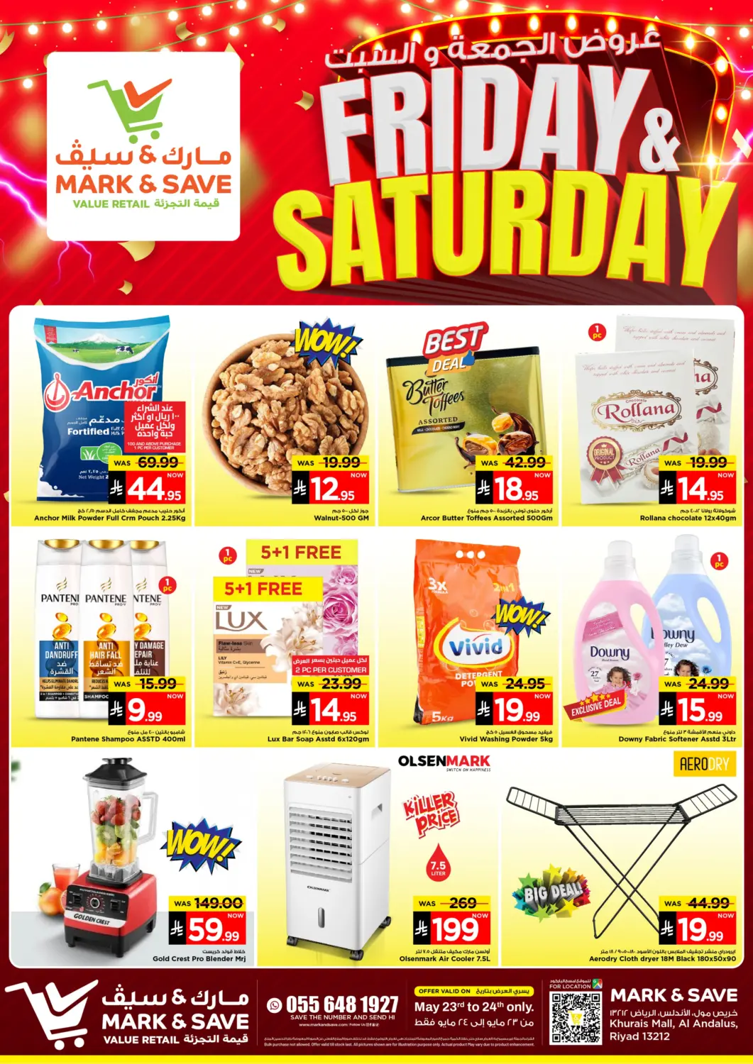 KSA, Saudi Arabia, Saudi - Riyadh Mark & Save offers in D4D Online. Friday & Saturday Offers. . Till 24th May