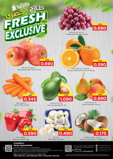 Oman - Muscat Nesto Hyper Market   offers in D4D Online. Fresh Exclusive. . Till 29th September