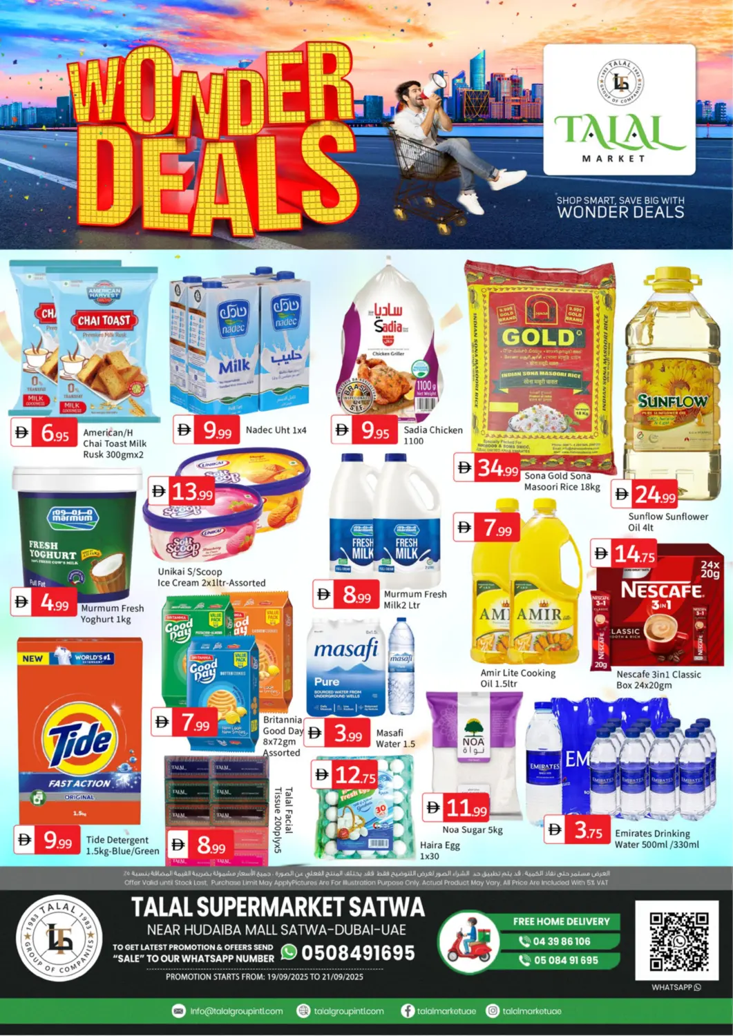 UAE - Dubai TALAL MARKET offers in D4D Online. Satwa - Dubai. . Till 21st September