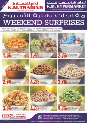 Oman - Muscat KM Trading  offers in D4D Online. weekend Surprises. . Till 06th August