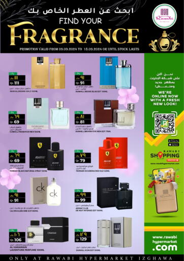 Qatar - Al Rayyan Rawabi Hypermarkets offers in D4D Online. FIND YOUR FRAGRANCE. . Till 18th September