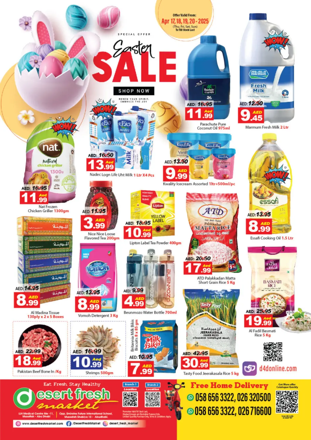 UAE - Abu Dhabi DESERT FRESH MARKET  offers in D4D Online. Easter Sale. . Till 20th April