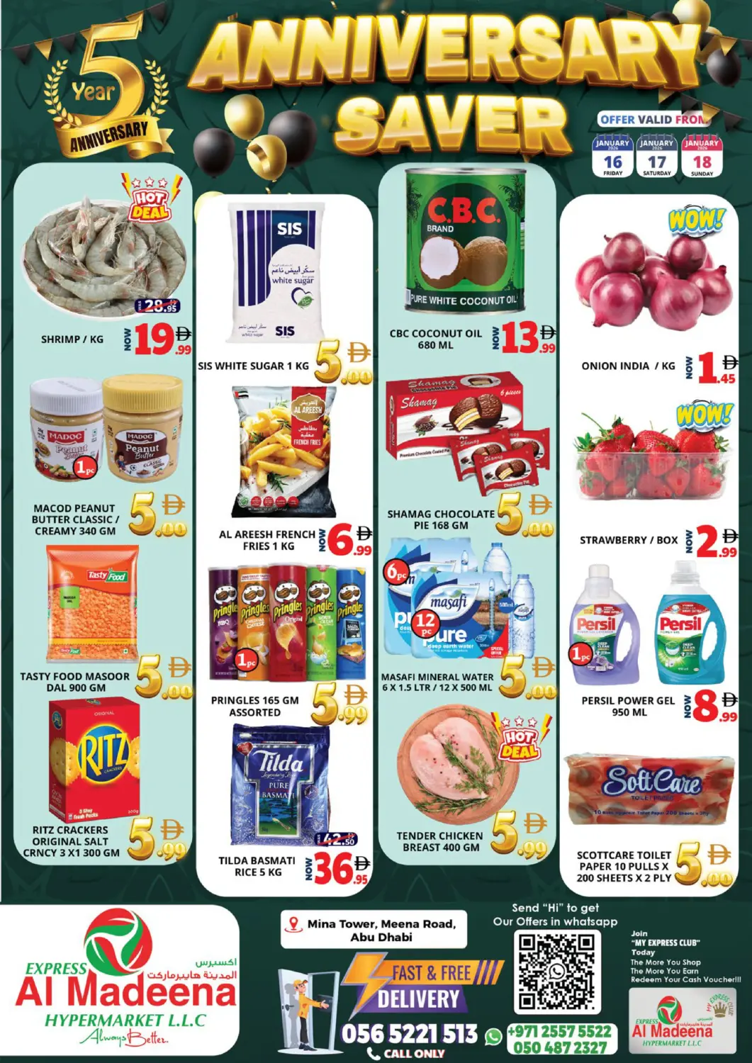 UAE - Abu Dhabi EXPRESS AL MADEENA HYPERMARKET LLC offers in D4D Online. Mina Tower, Mina Road - Abudhabi. . Till 18th January