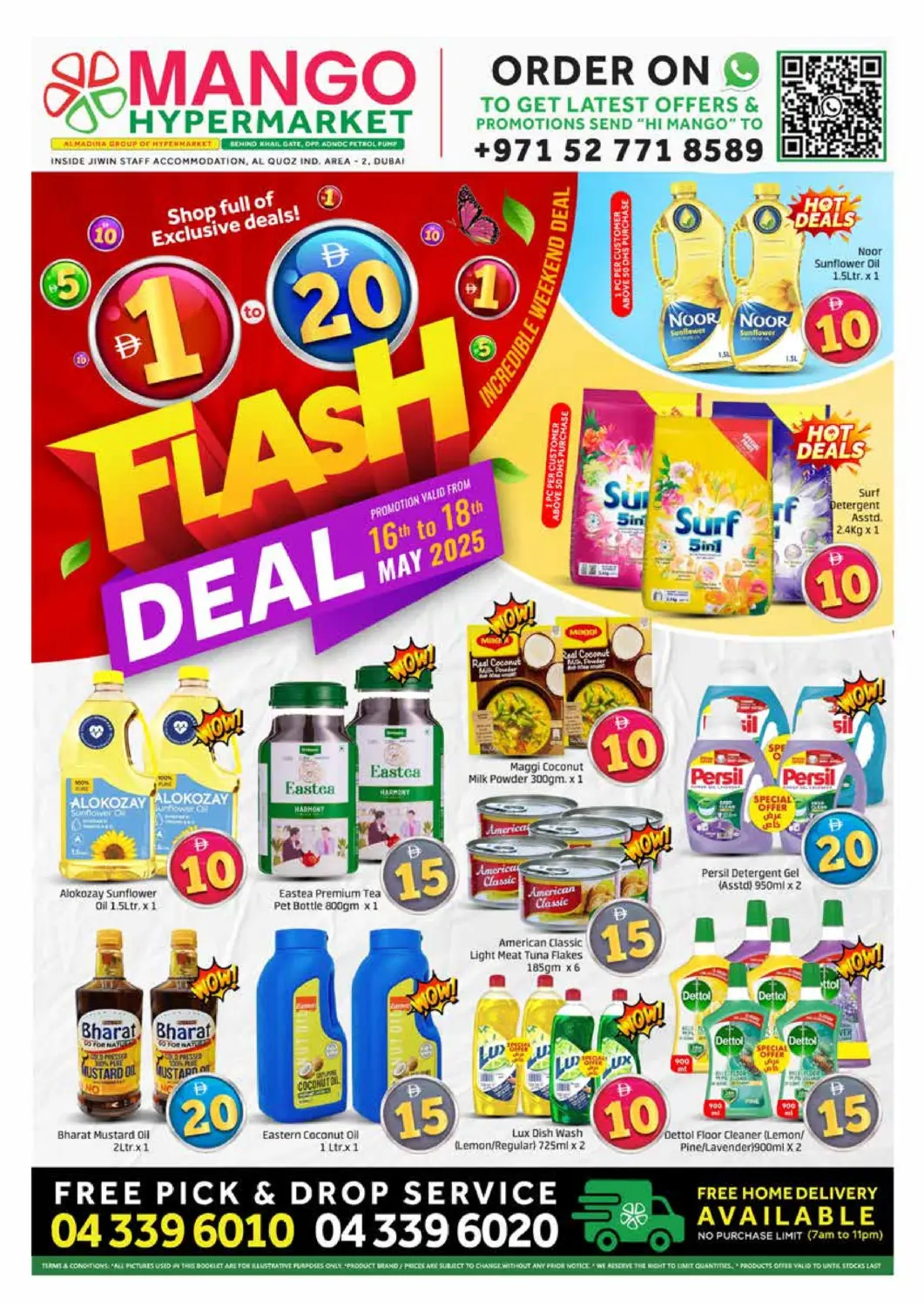 UAE - Dubai Mango Hypermarket LLC offers in D4D Online. Al Qouz Industrial Area 2-Dubai. . Till 18th May