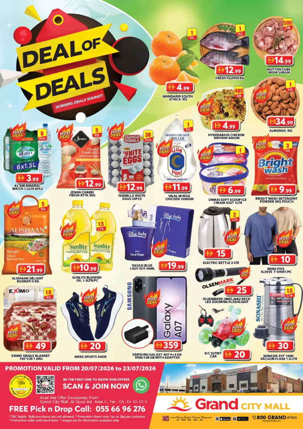 UAE - Dubai Grand Hyper Market offers in D4D Online. Grand City Mall,Dubai. . Till 23rd July