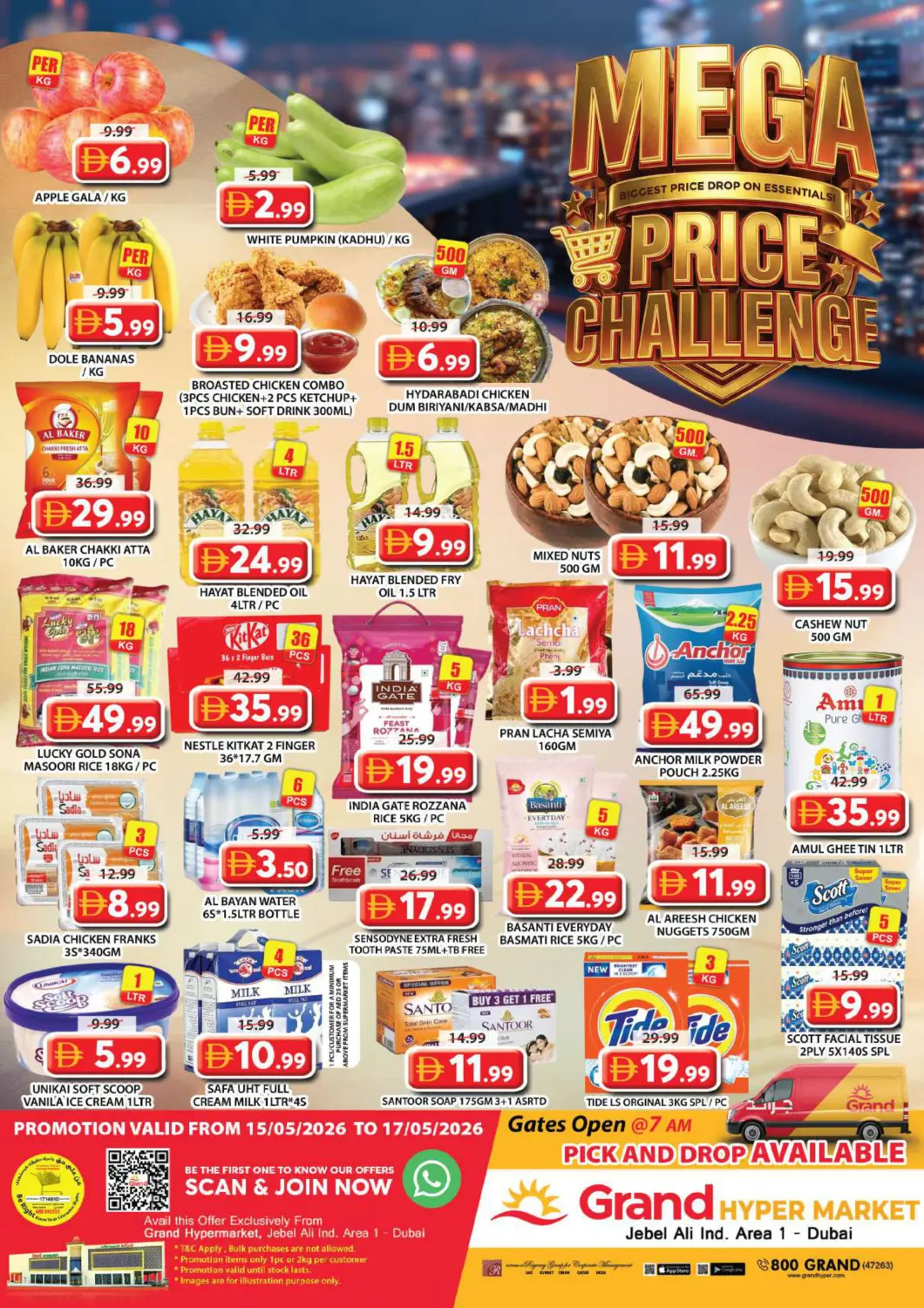 UAE - Dubai Grand Hyper Market offers in D4D Online. Jabel Ali industrial Area 1 - Dubai. . Till 17th May