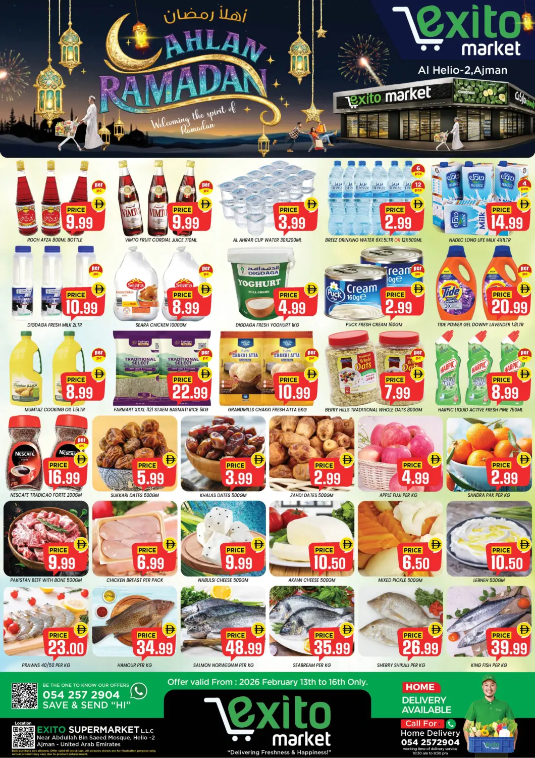 UAE - Sharjah / Ajman Exito Supermarket offers in D4D Online. Ahlan Ramadan. . Till 16th February