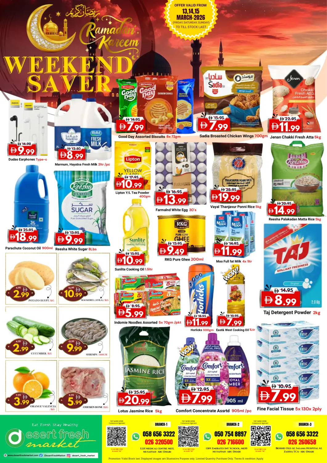 UAE - Abu Dhabi DESERT FRESH MARKET  offers in D4D Online. Weekend Saver. . Till 15th March