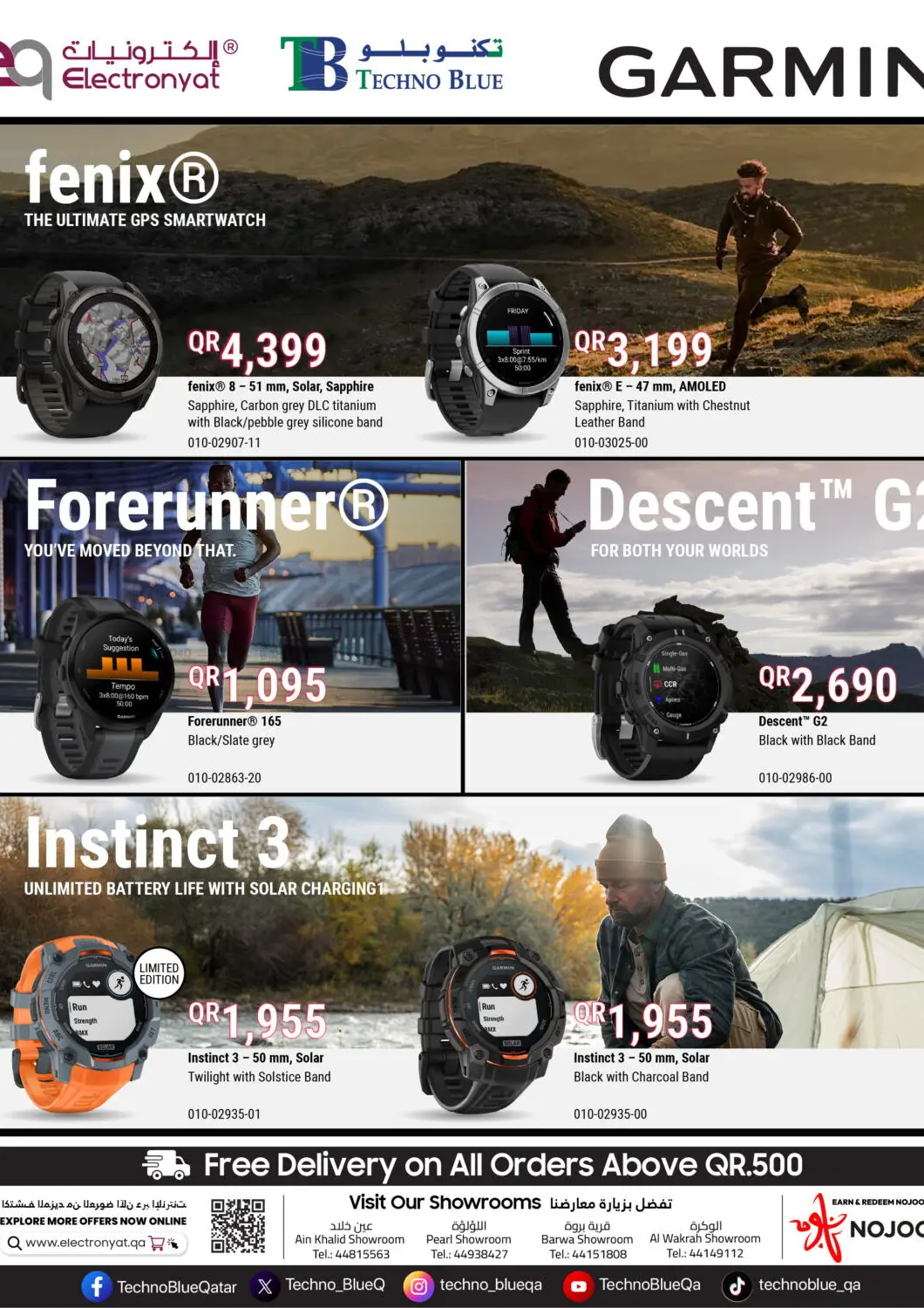Qatar - Al Khor Techno Blue offers in D4D Online. Level Up with Garmin Smartwatches Whether you're training, exploring, or staying on top of your health.. . Till 30th May