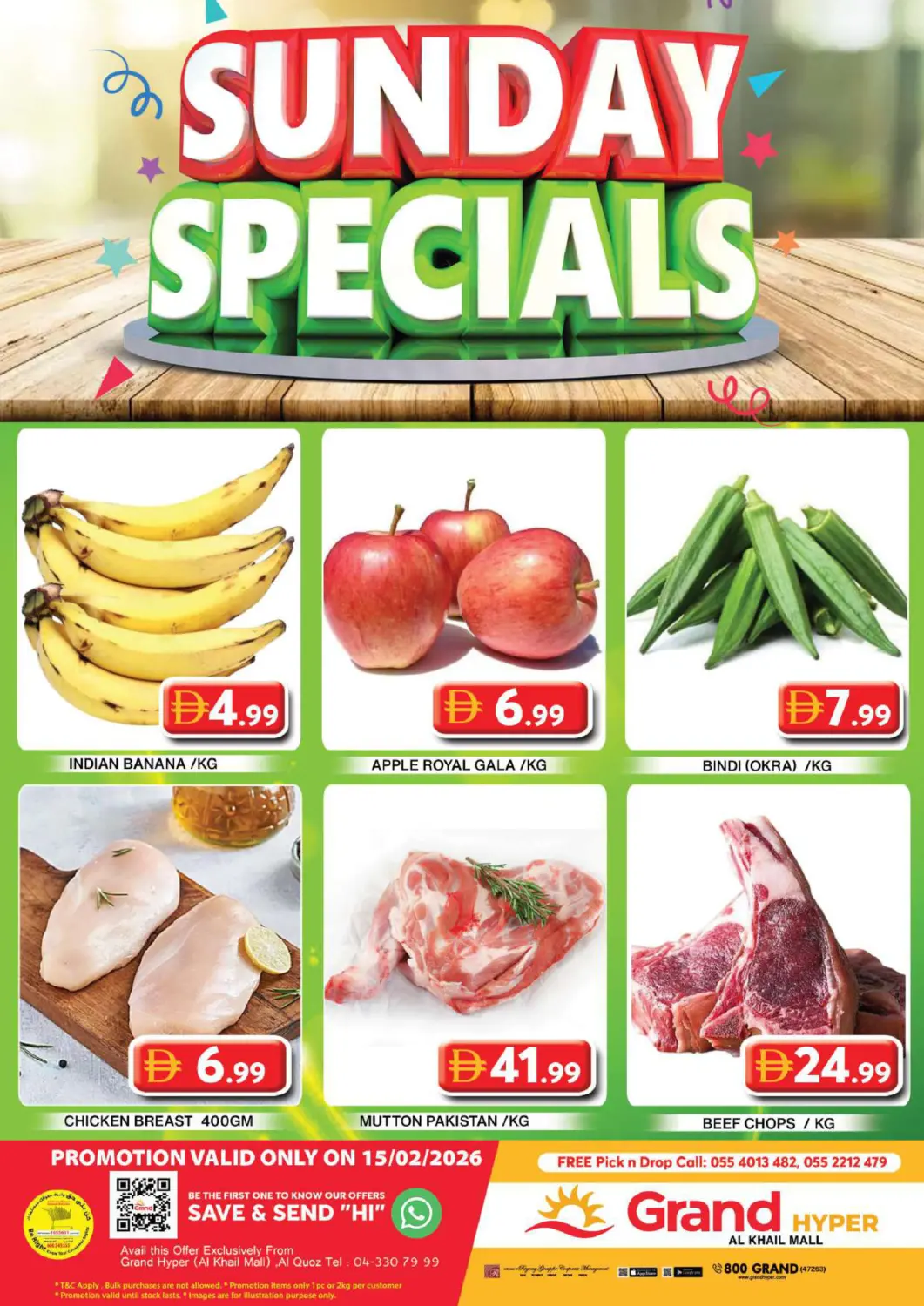 UAE - Dubai Grand Hyper Market offers in D4D Online. Al Khail Mall - Dubai. . Only On 15th February