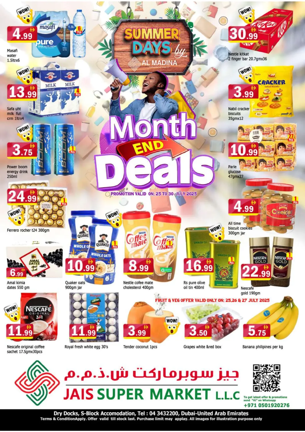 UAE - Dubai AL MADINA (Dubai) offers in D4D Online. Jais Supermarket - Dry Docks. . Till 30th July