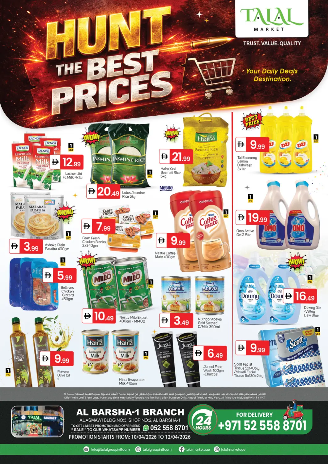 UAE - Dubai TALAL MARKET offers in D4D Online. Al Barsha 1, Dubai. . Till 12th April