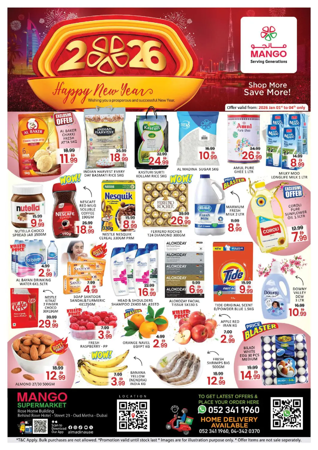 UAE - Dubai Mango Hypermarket LLC offers in D4D Online. Oud Maitha, Dubai. . Till 4th January
