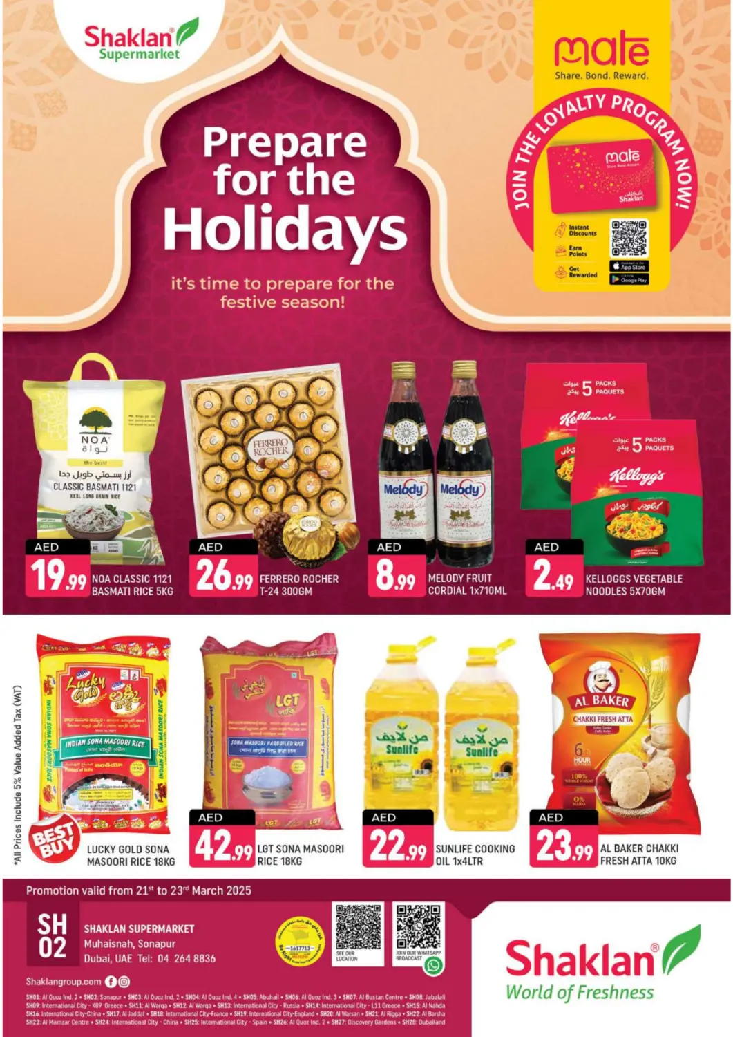 UAE - Dubai Shaklan  offers in D4D Online. Muhaisnah- Sonapur. . Till 23rd March