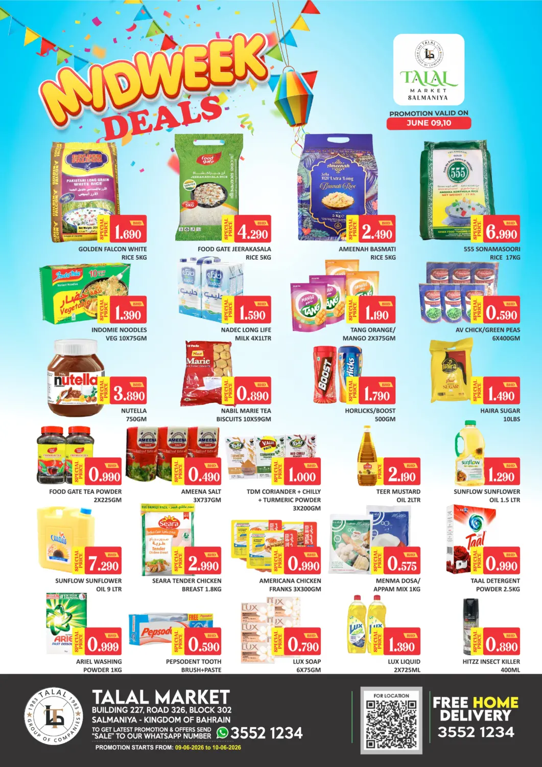 Bahrain Talal Markets offers in D4D Online. Midweek Deals. . Till 10th June