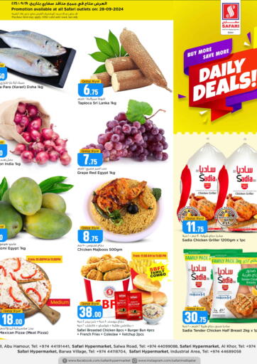 Qatar - Al Khor Safari Hypermarket offers in D4D Online. Daily Deals. . Only On 28th September