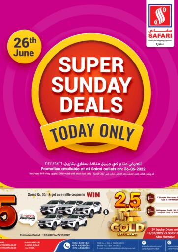 Qatar - Al Daayen Safari Hypermarket offers in D4D Online. Super Sunday Deals. . Only On 26th June