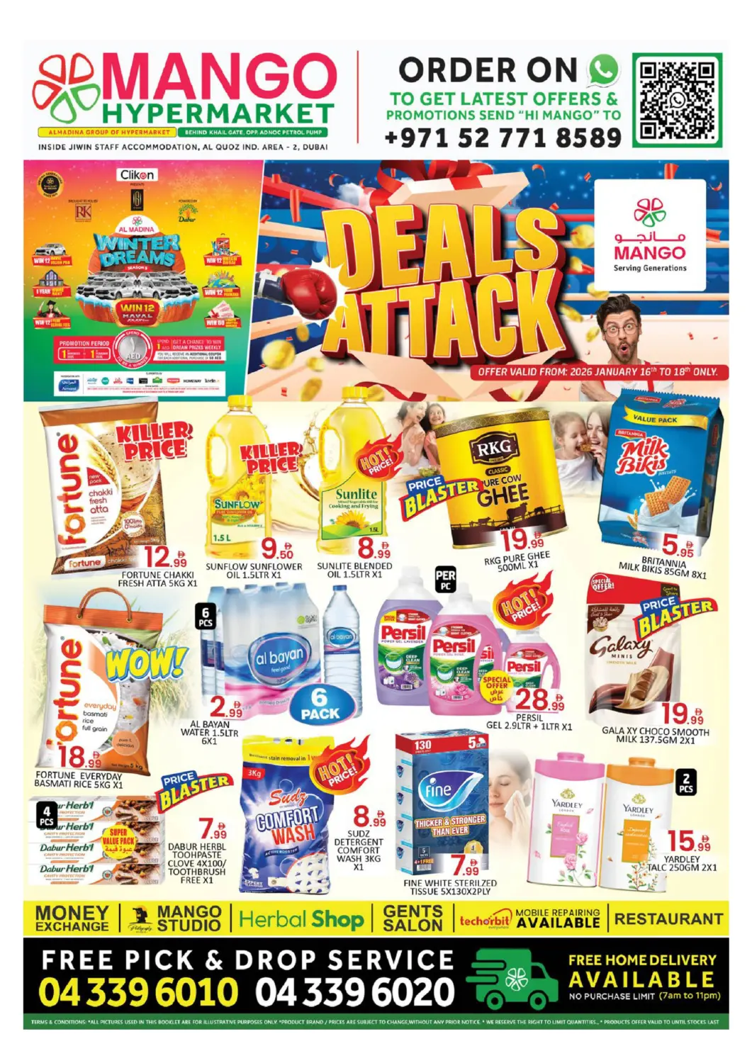 UAE - Dubai Mango Hypermarket LLC offers in D4D Online. Al Quoz - Ind area - 2, Dubai. . Till 18th January