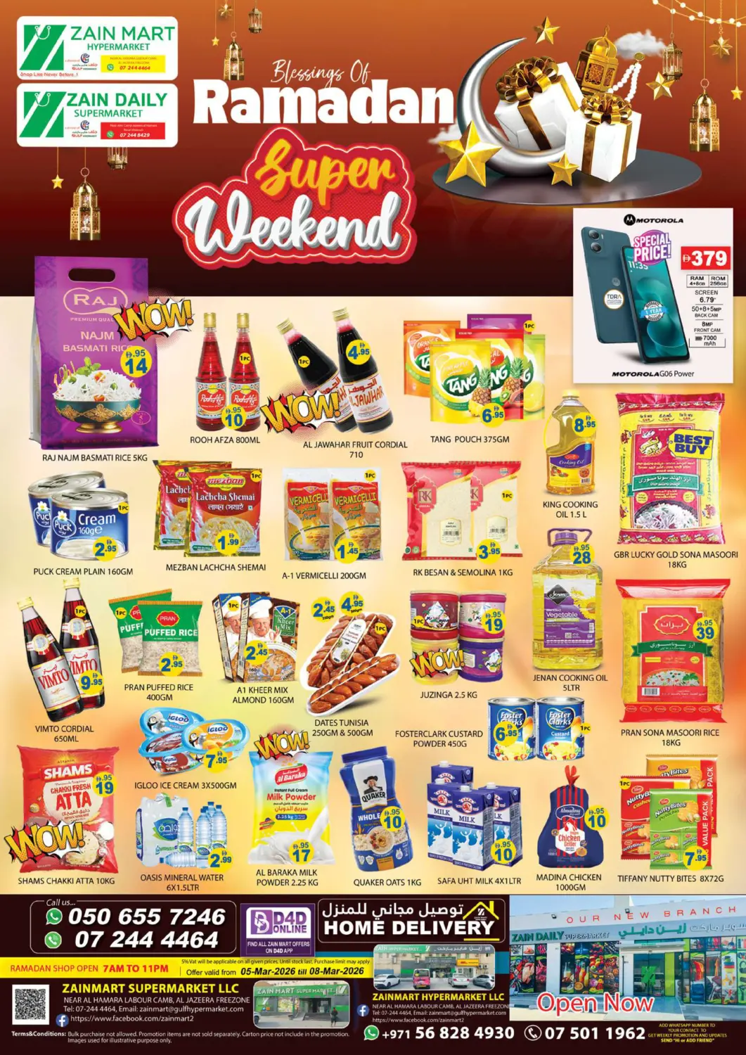 UAE - Ras al Khaimah Zain Mart Supermarket offers in D4D Online. Super Weekend. . Till 8th March